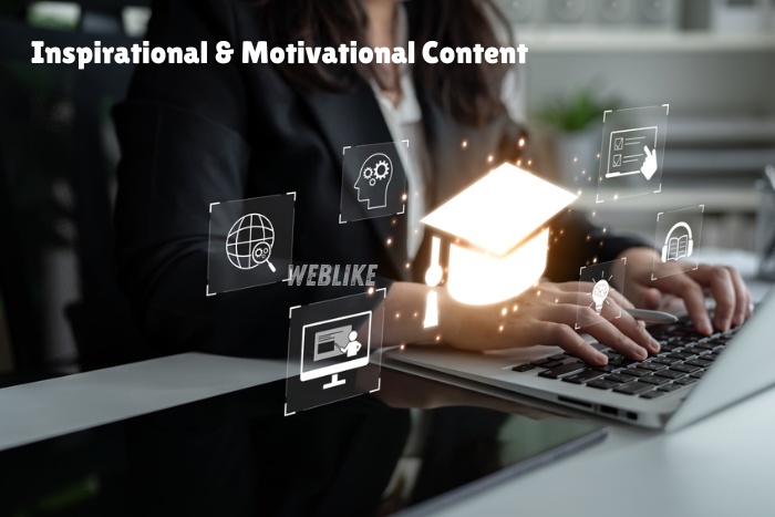 Inspirational and motivational digital content concept by Weblike Digital Solutions,Coimbatore, focused on brand growth and online success