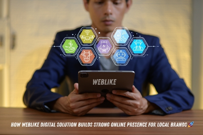 Digital solutions and online branding by Weblike Digital Solutions, Coimbatore, showing technology-driven marketing