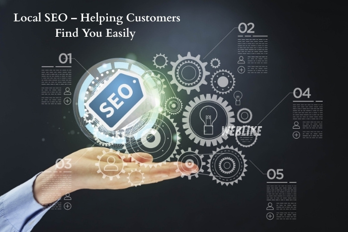 Local SEO service by Weblike Digital Solutions, Coimbatore, helping customers find businesses easily on Google search
